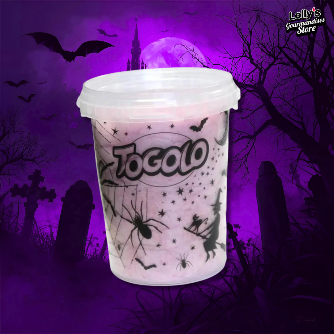 Barbe à papa Halloween Vanille