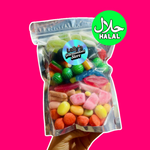 Mix de bonbons sans gélatine de porc, bonbons halal.