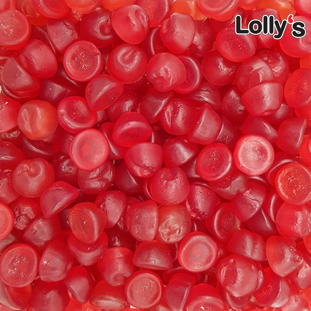 Bonbon de couleur rouge lisses