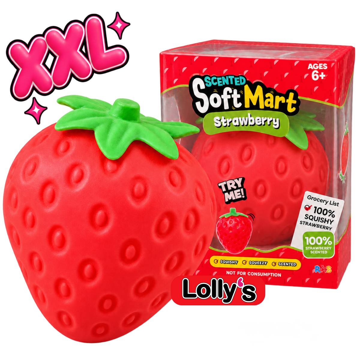 Squishy Mega Fraise XXL