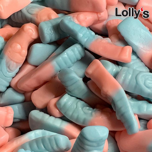Bonbons en forme de bouteille goût bubble gum lisse