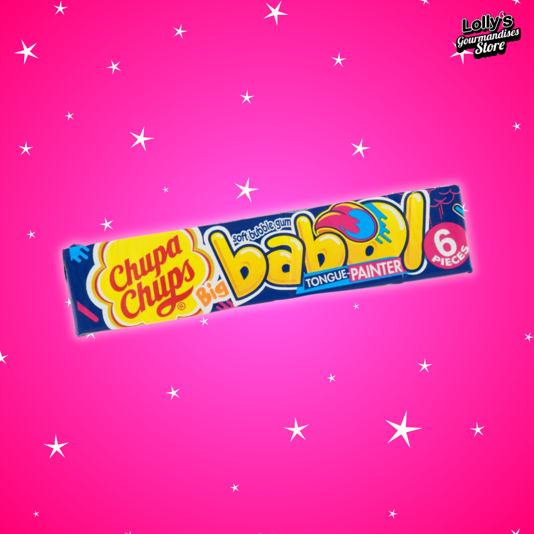Chupa Chups Color Langue, chewing gum bubble gum peint la langue. 