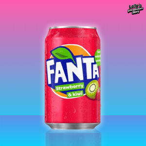 Fanta Fraise Kiwi, une boisson pétillante et fruitée saveur fraise et kiwi de la célèbre marque Fanta. 