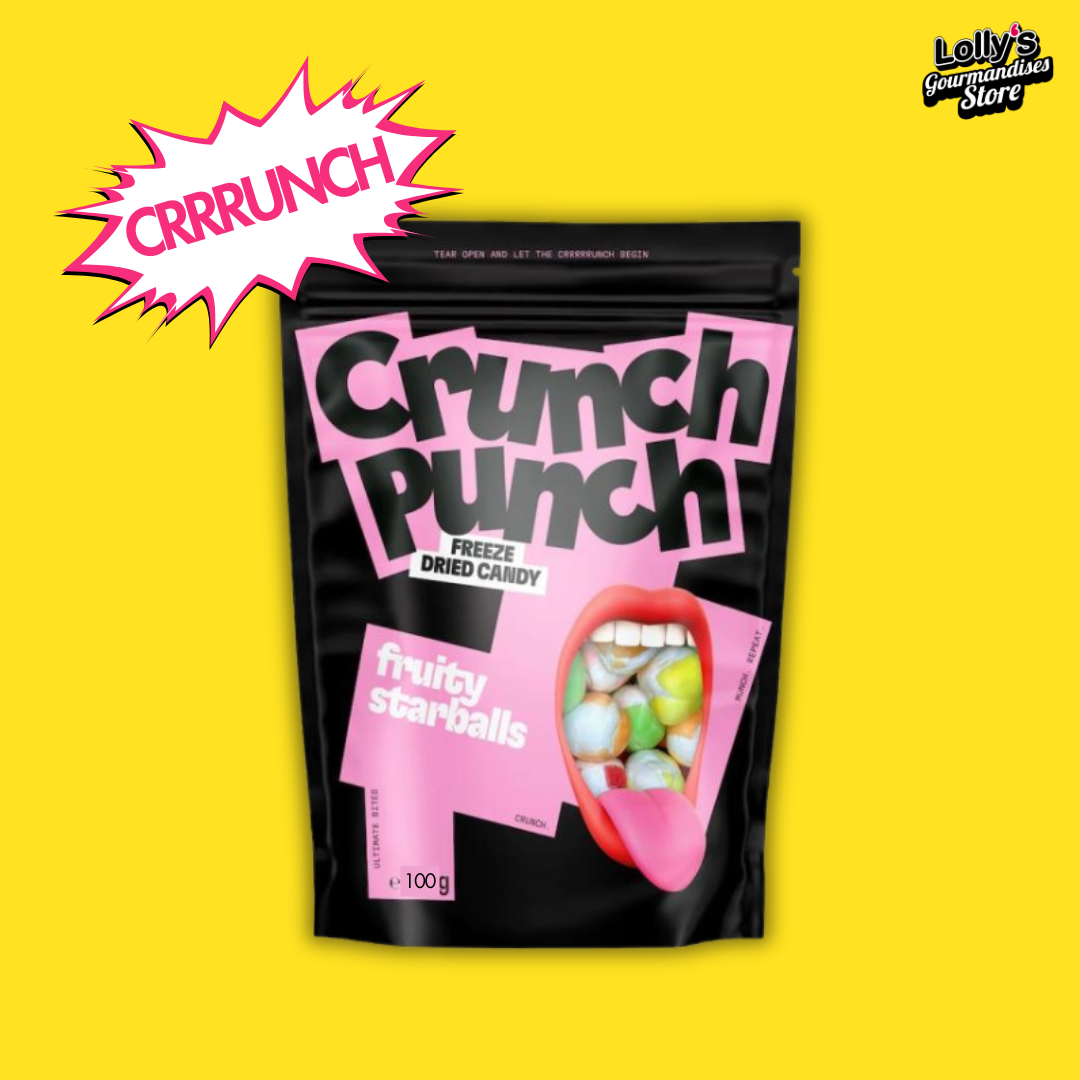 Freeze Dried Crunchy Fruity Starballs, les freeze dried candy ultra tendances sur TikTok ! Des bonbons lyophilisés qui croquent sous la dents. 