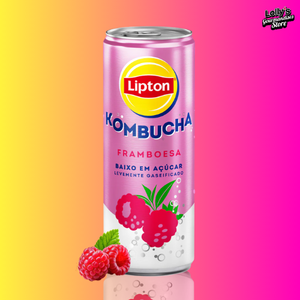 Kombucha Lipton Framboise, la boisson kombucha, boisson pétillante saveur framboise. 