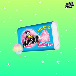 Malabar barbe à papa, bonbon à la barbe à papa. 