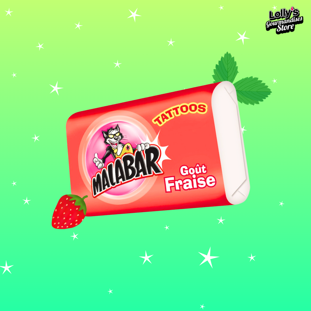 Malabar fraise, bonbon à la fraise. 