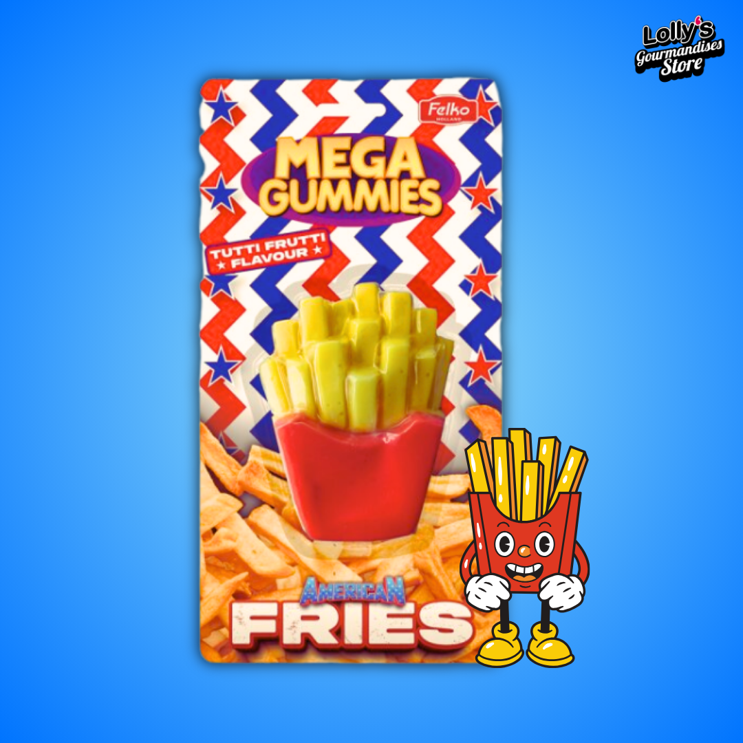 Mega Gummies American Fries, des frites en bonbons. 