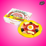 Mini candy pizza, une pizza hyper savoureuse version bonbon ! Cette pizza miniature rassemble divers saveurs fruitées dont tu ne vas pas te lasser ! 