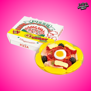 Mini candy pizza, une pizza hyper savoureuse version bonbon ! Cette pizza miniature rassemble divers saveurs fruitées dont tu ne vas pas te lasser ! 