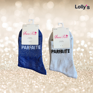 Chaussettes pailletées "PARFAITE"