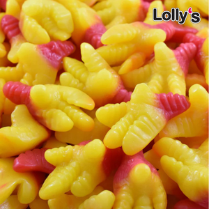 Pattes de poulet 100g, bonbons en forme de pattes de poulet. Bonbons halloween. 