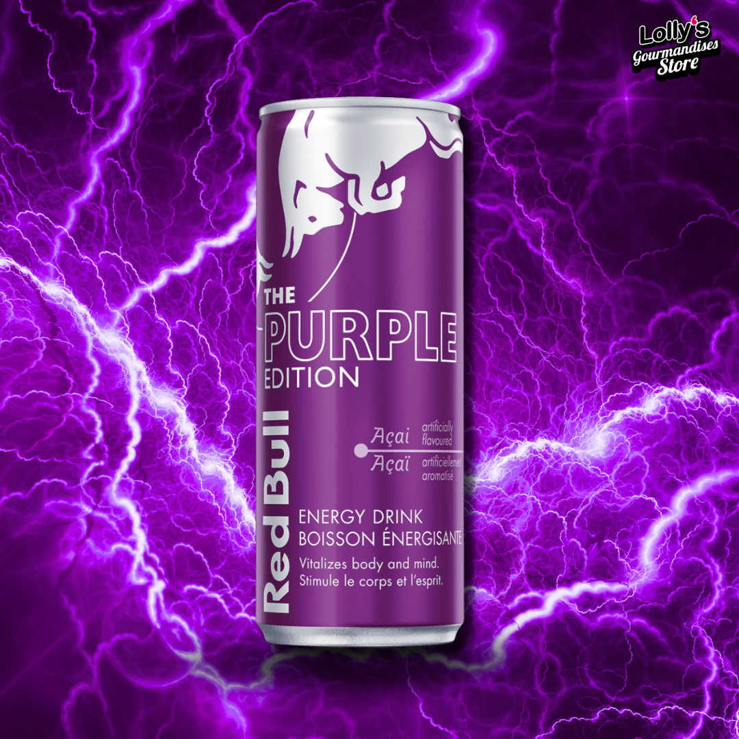 La Redbull Açai est une boisson énergisante faisant partie de la purple édition Redbull. 