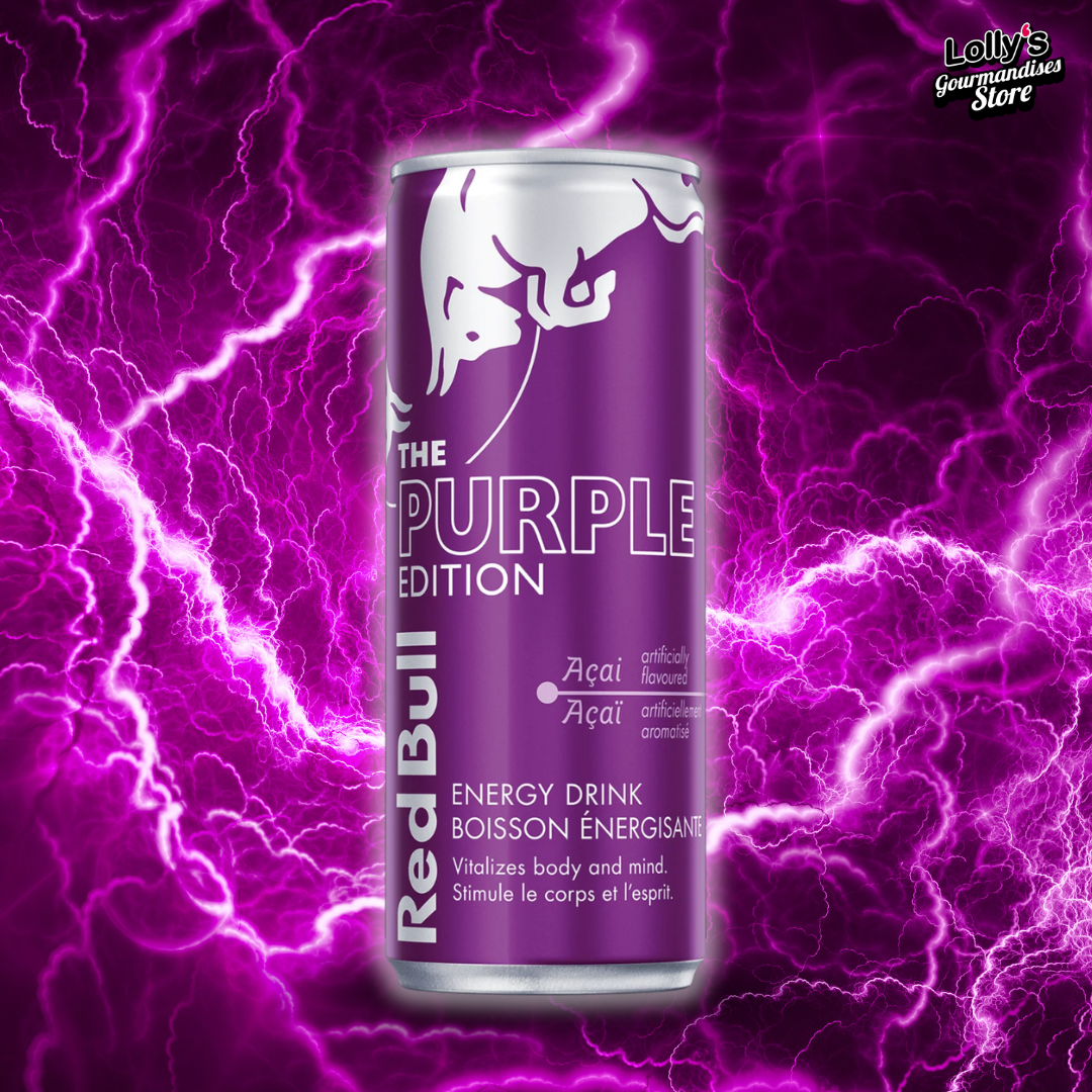 La Redbull Açai est une boisson énergisante faisant partie de la purple édition Redbull. 