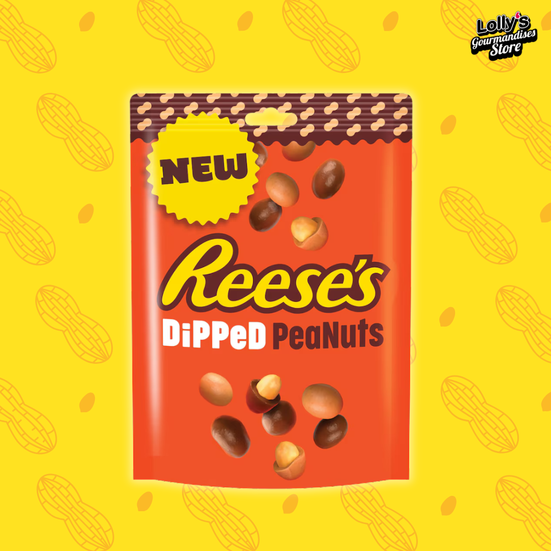 Reese's Dipped Peanuts, des cacahuètes enrobées de chocolat reese's. 