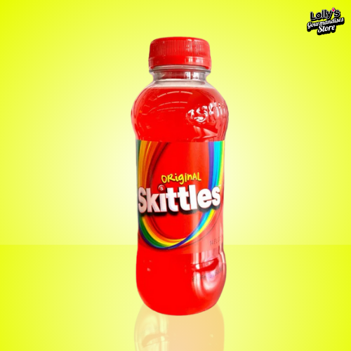 Skittle Original 414ml, boisson sucrée et très fruitée, inspirée des bonbons fruités skittles. 