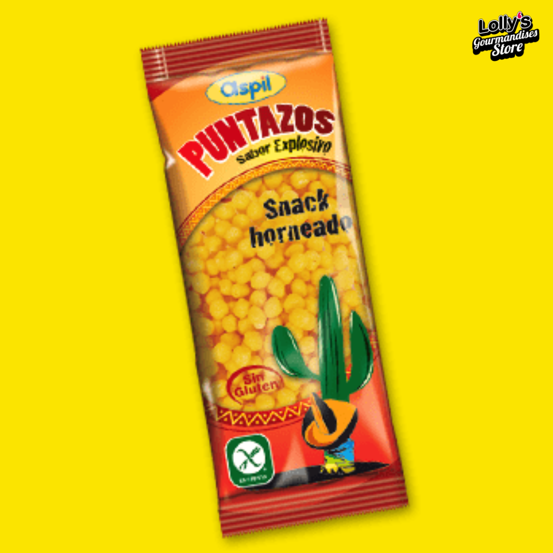 Snack de maïs, petites billes dorée au mais. 