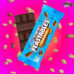 Tablette de chocolat peanut butter de la marque mr beast. Tablette de chocolat du youtubeur mr beast. Saveur peanut butter et chocolat. 